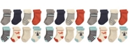 Hudson Baby Rolled Cuff Crew Socks, 8-Pack, 0-24 Months